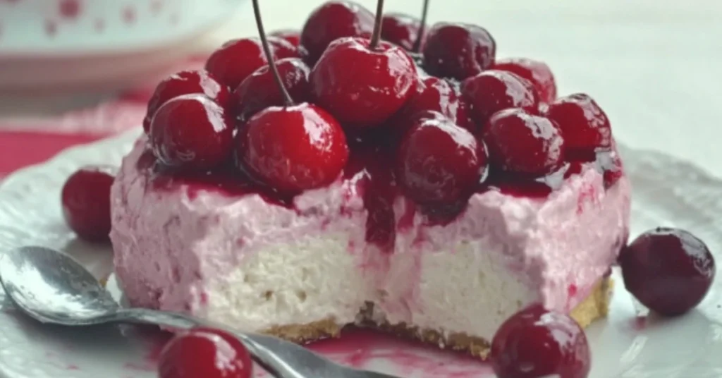 No Bake Cherry Cheesecake reicpe