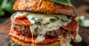 cheesy Burger Pizza Recipe