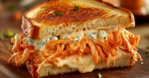 Buffalo Chicken Grilled Cheese recipe