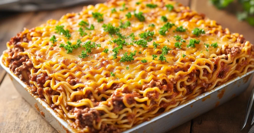 Ramen Lasagna Recipe 3