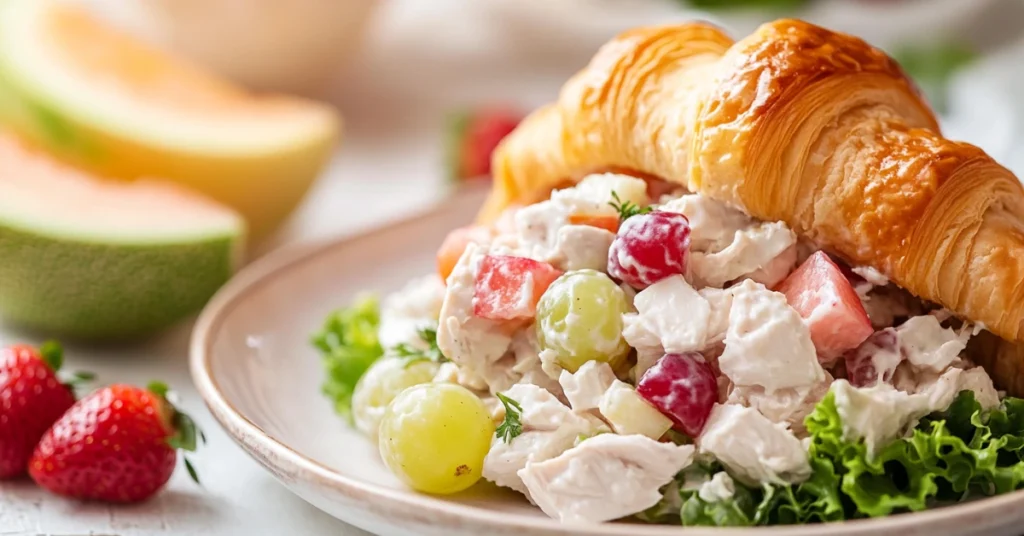 Fruity Chicken Salad on a Croissant