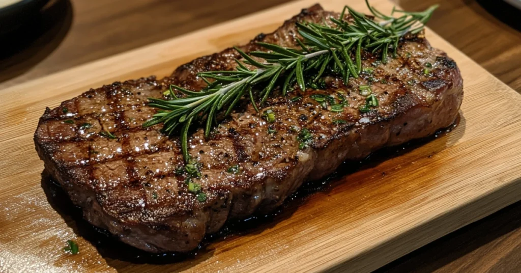 Perfectly cooked ribeye roast recipe with a golden crust